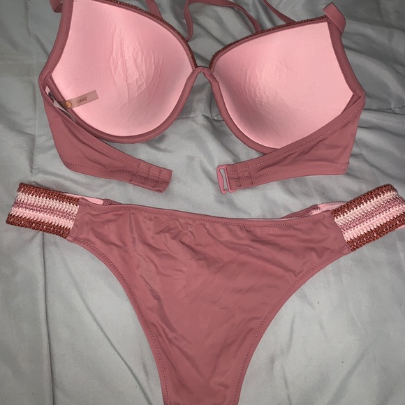 Mauve Crochet Bikini - Picture 2 of 4